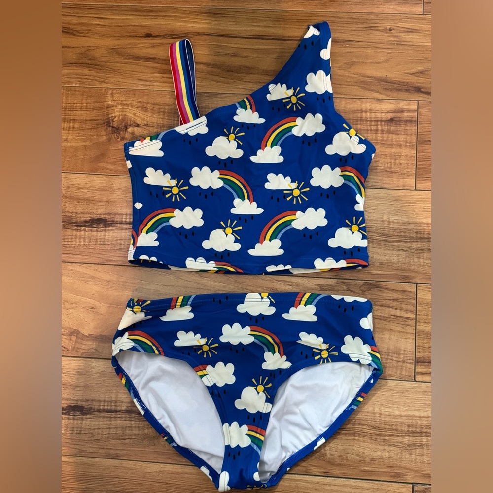Hanna Andersson | Rainbow Rain or Shine 2 piece swimsuit